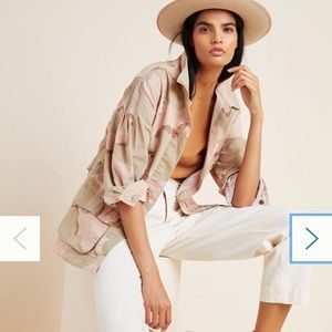 NWT Anthropologie Pink Camo Jacket